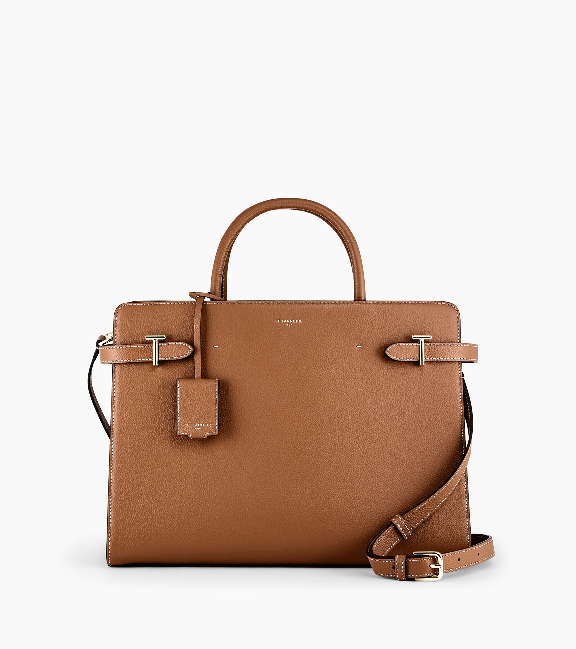 Grand sac à main Emilie en cuir grainé