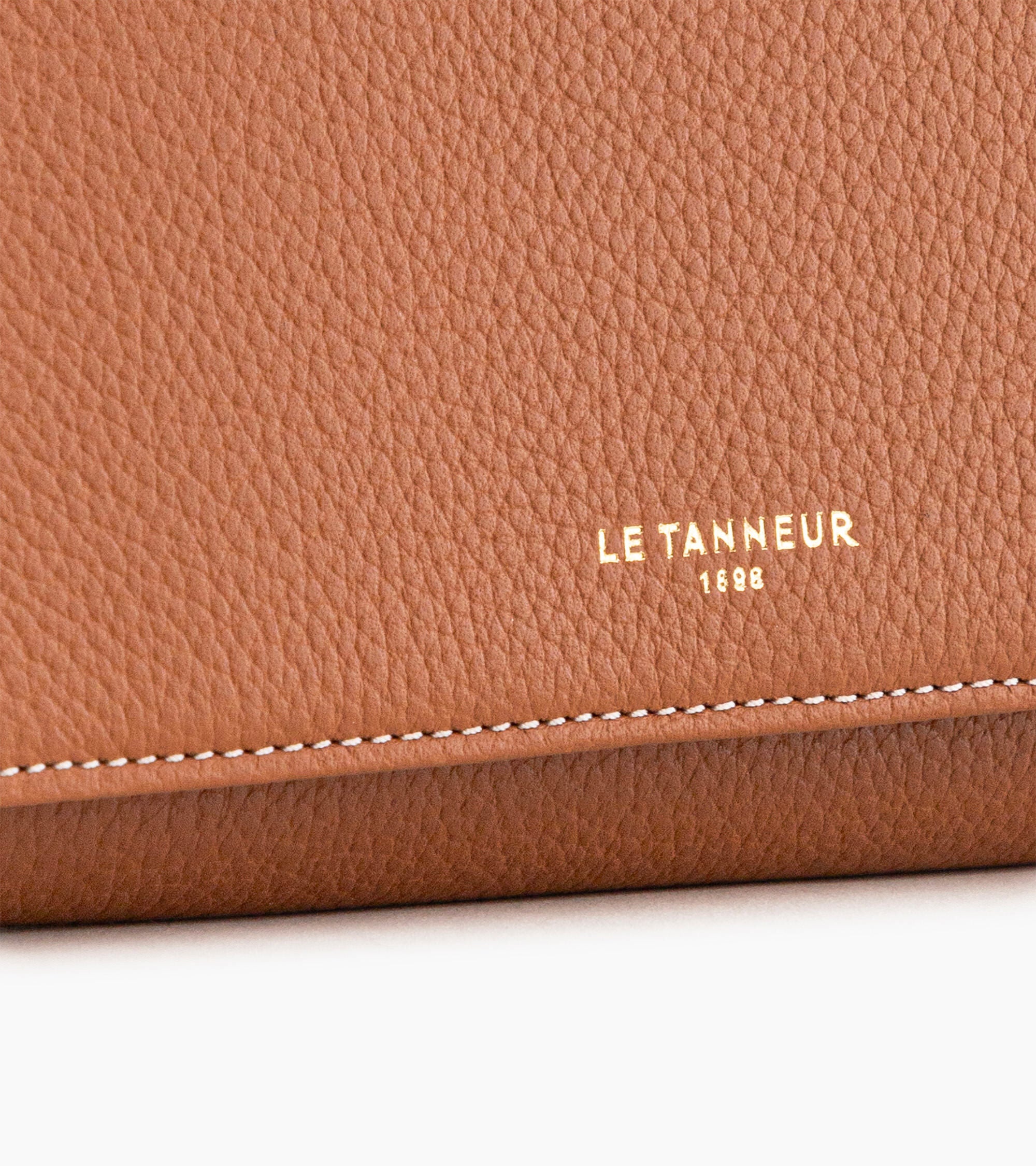 Cartera Emilie de piel texturizada