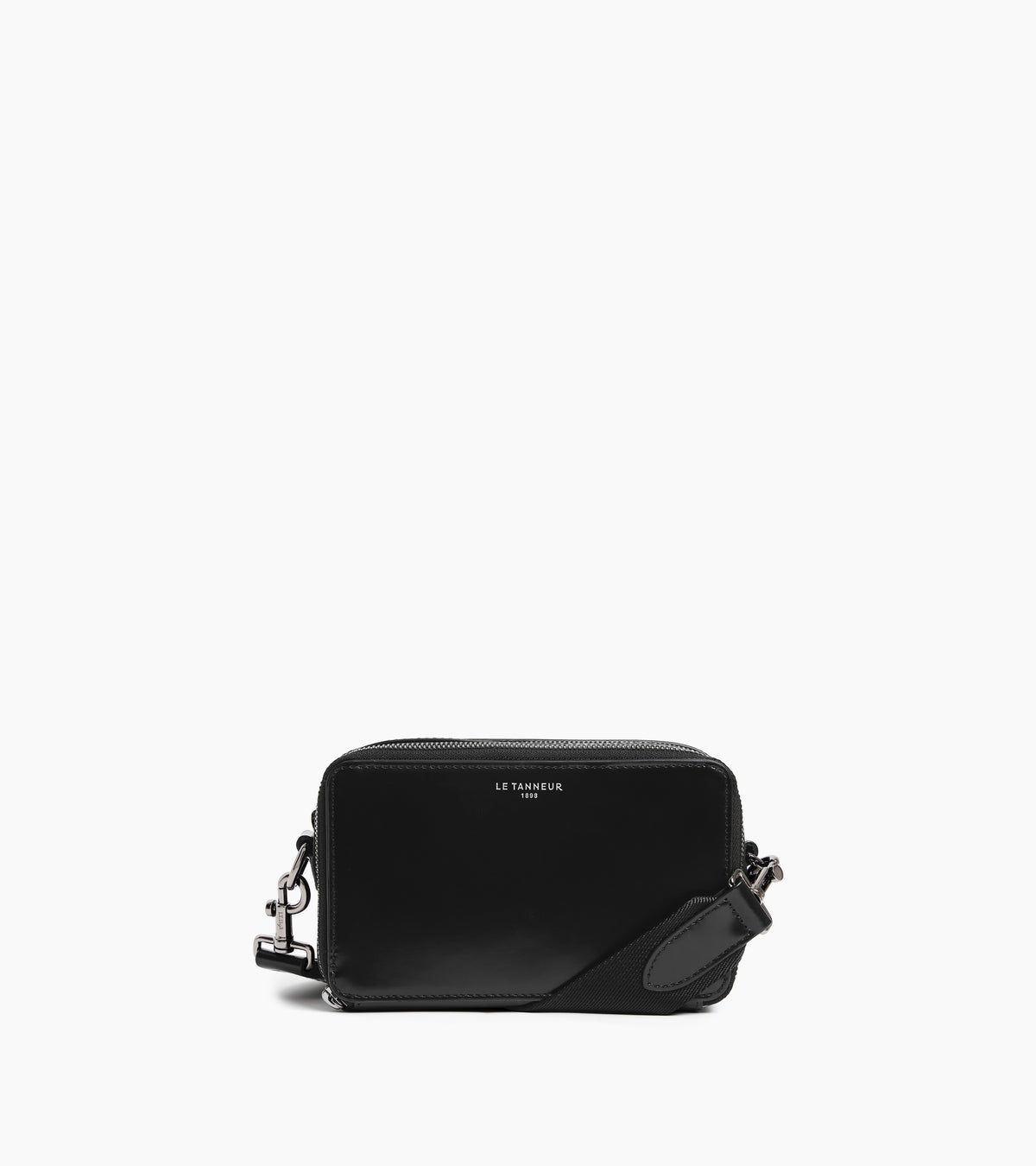 Petite sacoche 2 compartiments Emile en cuir lisse business effet box