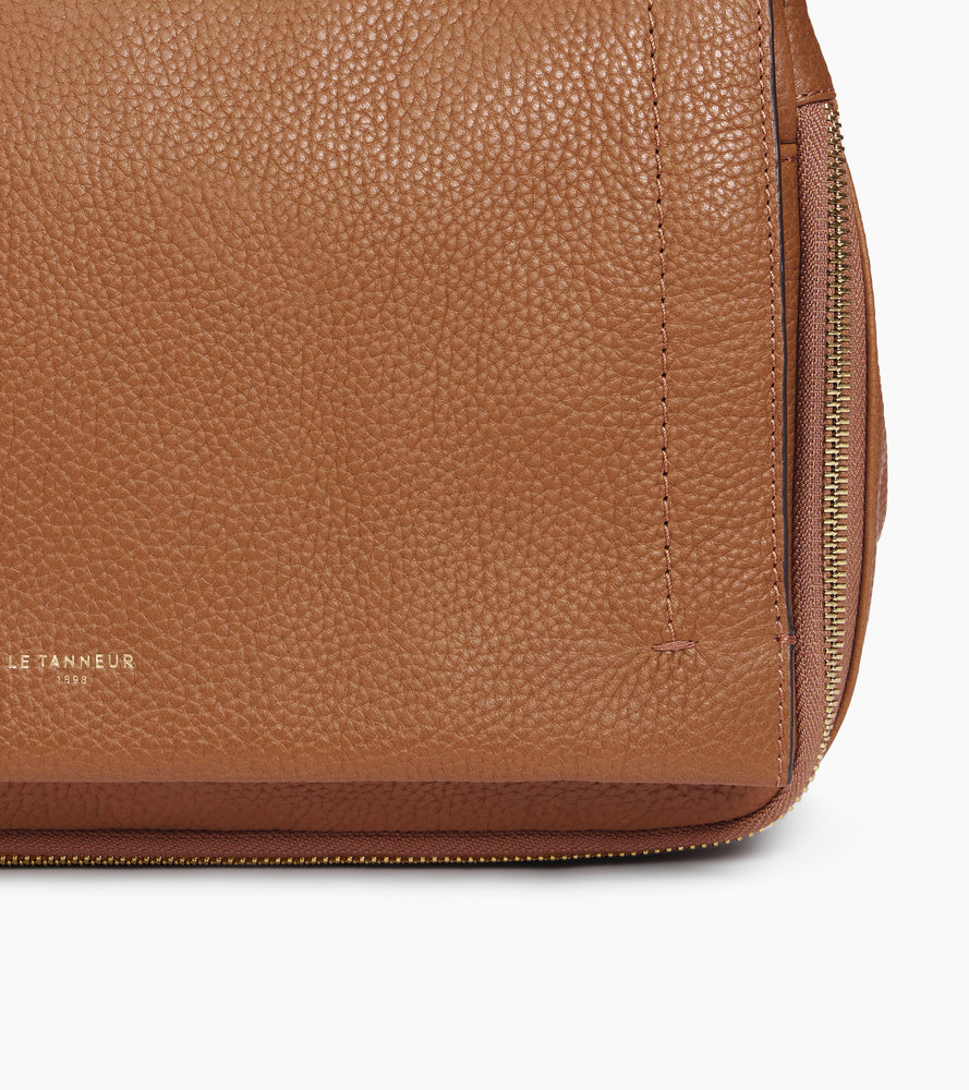 Sac bandoulière moyen modèle Aurore en cuir grainé