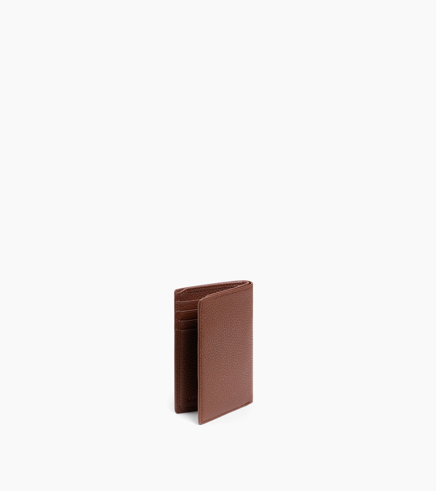 Petit porte cartes Charles en cuir grainé