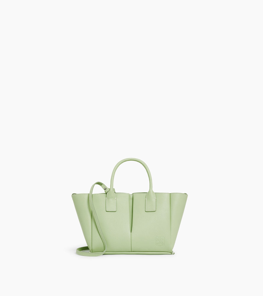 Petit sac à main Elena en cuir grainé