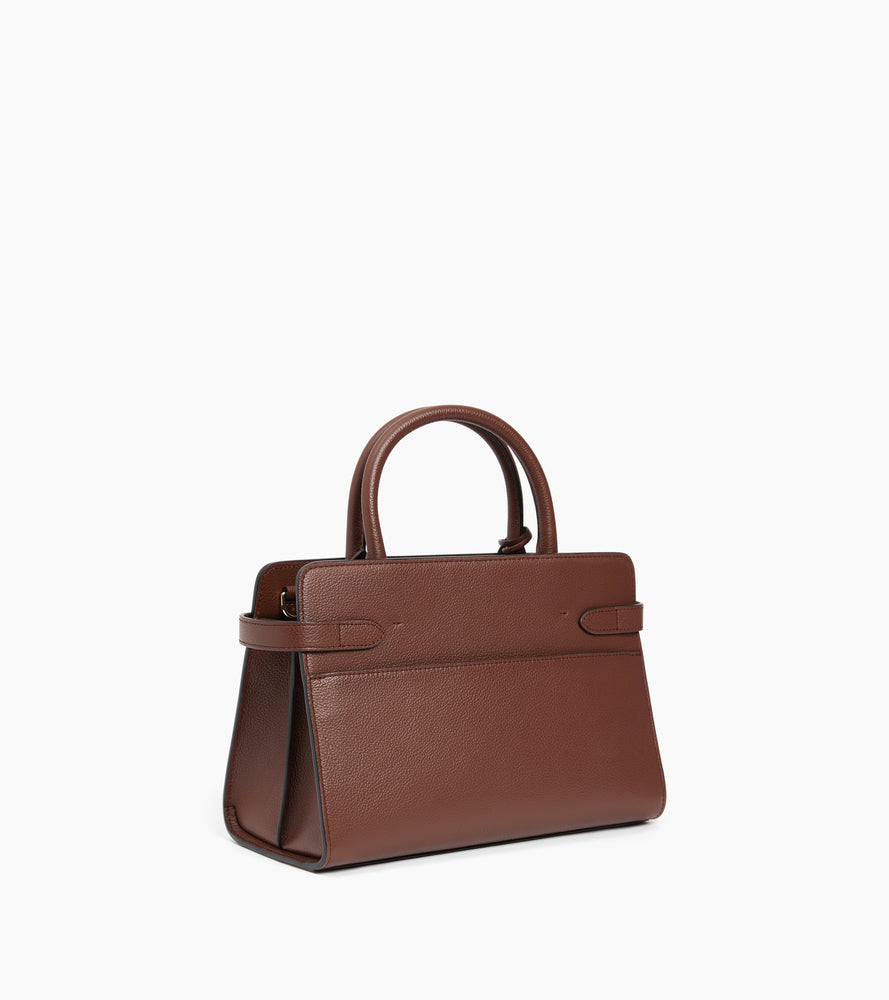 Sac à main moyen modèle Emilie en cuir grainé