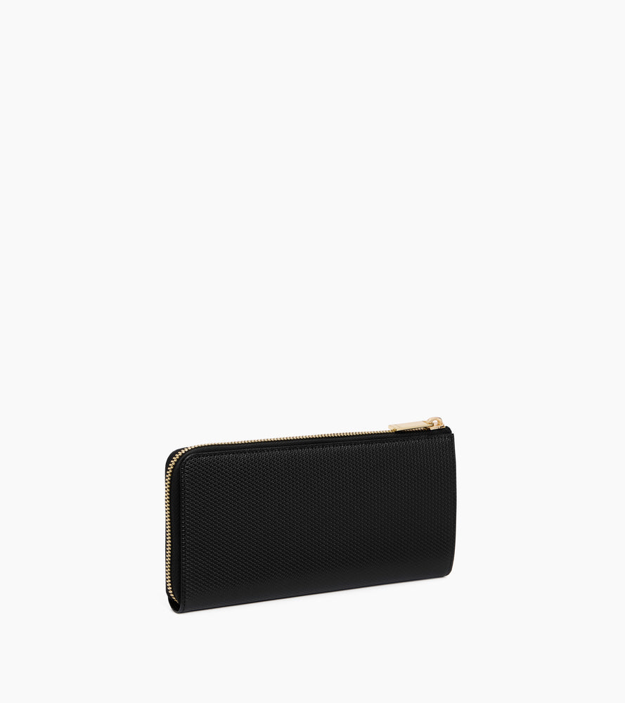 Compagnon zippé Emilie en cuir signature T