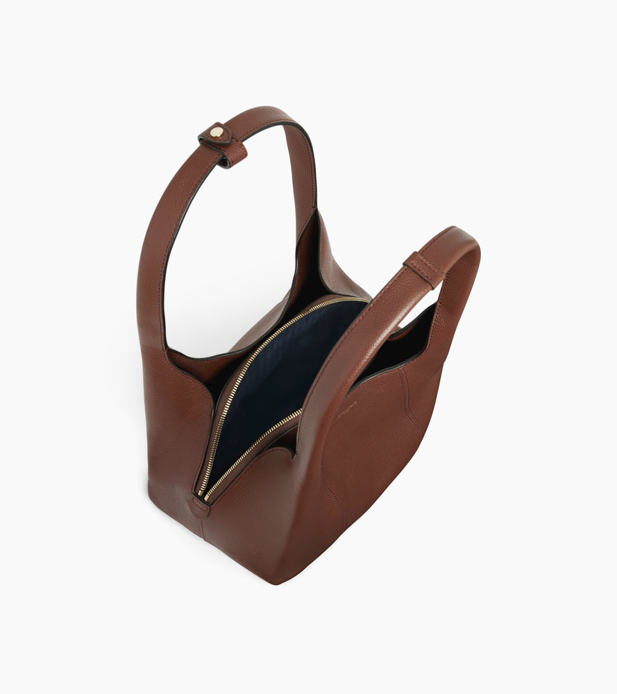 Sac porté épaule moyen modèle Juliette en cuir grainé