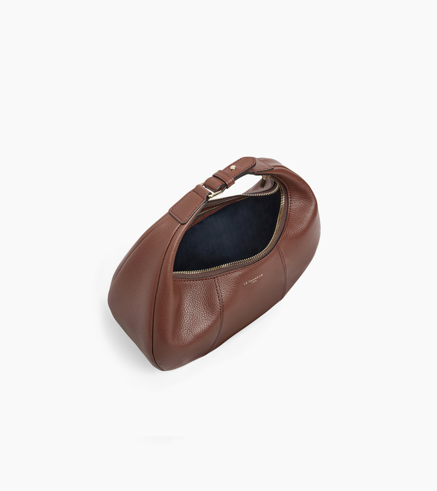 Petit sac hobo Juliette en cuir grainé