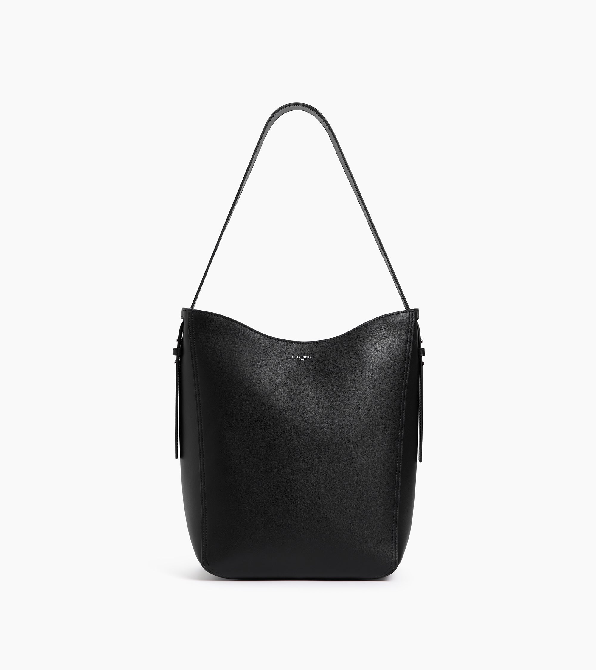Mittelgroße Hobo-Tasche Céleste aus Glattleder