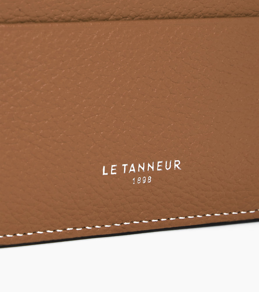 Porte cartes Emile en cuir grainé