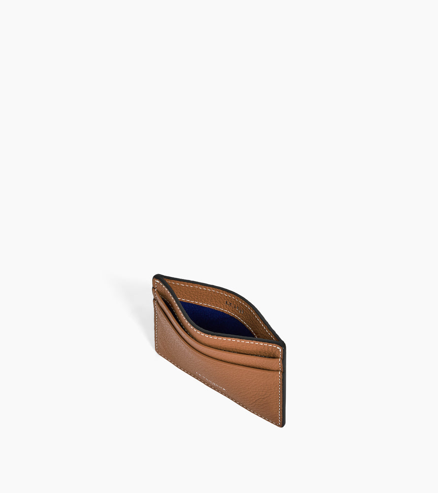 Porte cartes Emile en cuir grainé