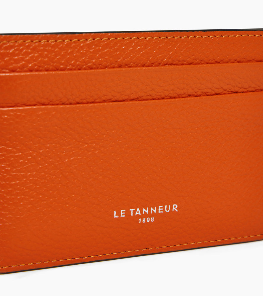 Porte cartes Emile en cuir grainé