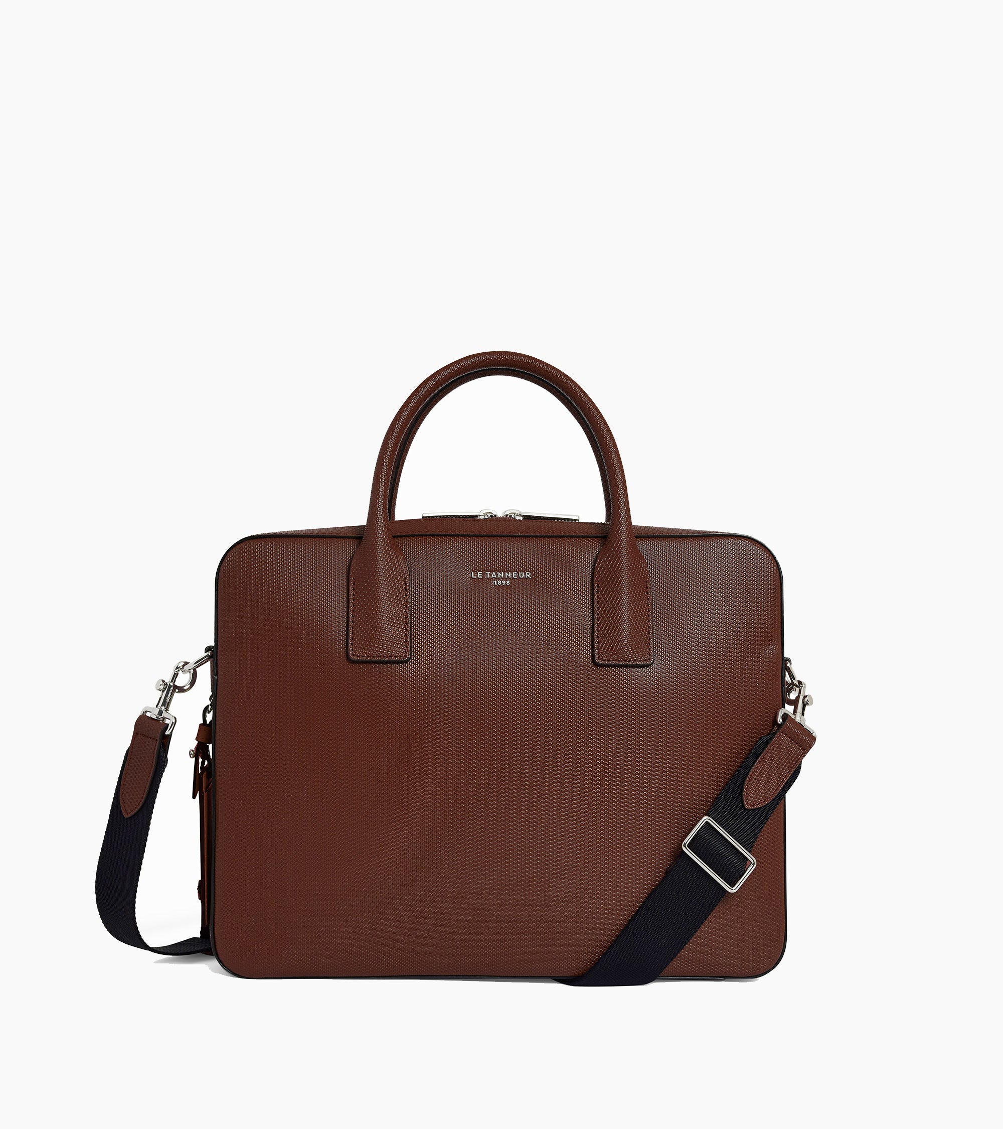Porte document slim 14" Emile en cuir signature T
