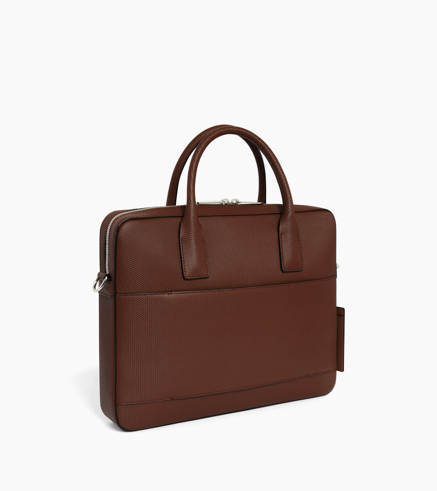 Porte document slim 14" Emile en cuir signature T