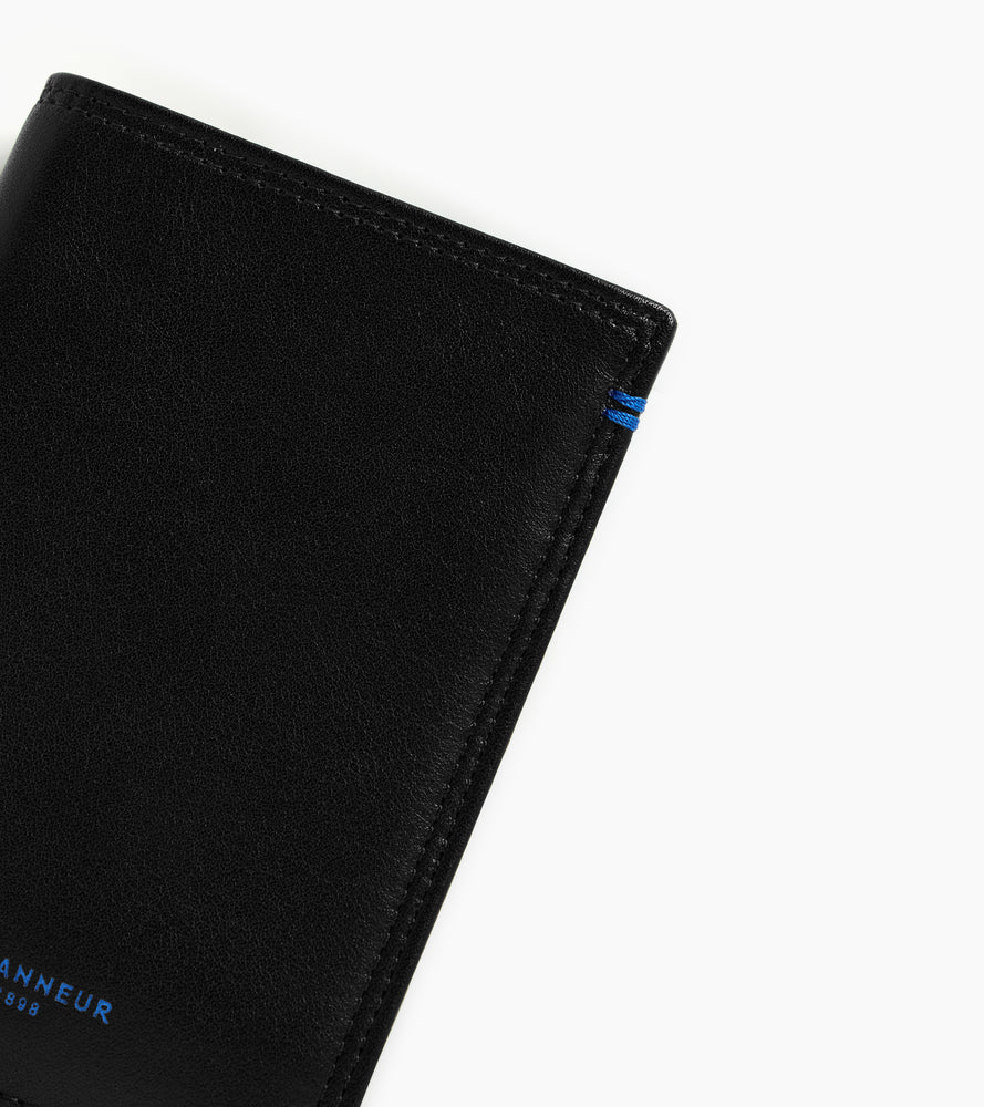 Porte cartes vertical Martin en cuir lisse