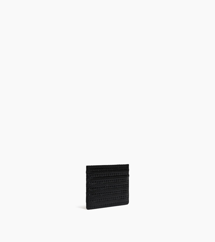 Porte cartes Martin en cuir embossé et cuir lisse