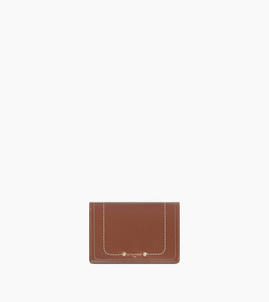 Portefeuille moyen modèle Ella en cuir grainé