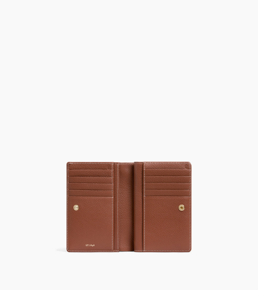 Portefeuille moyen modèle Ella en cuir grainé