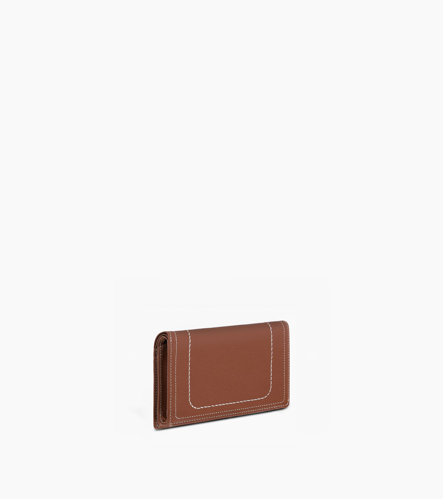 Portefeuille moyen modèle Ella en cuir grainé