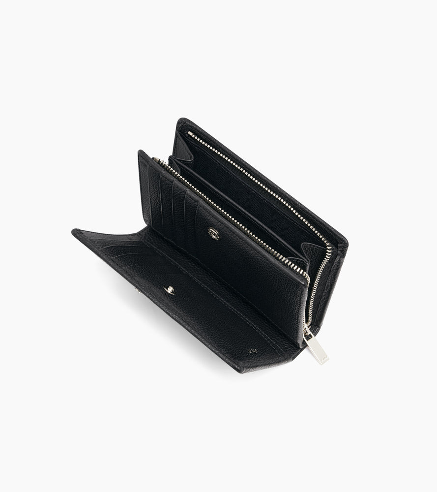 Portefeuille moyen modèle Ella en cuir grainé
