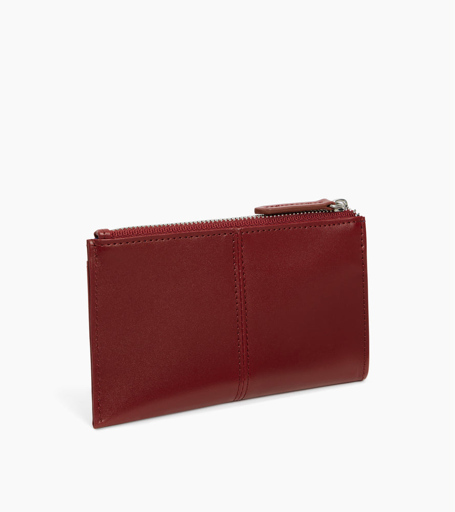 Étui clés zippé Charlotte en cuir lisse