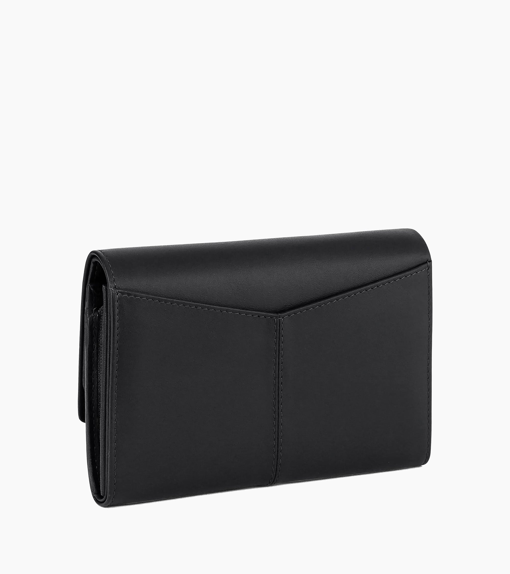 Portefeuille moyen modèle Charlotte en cuir lisse
