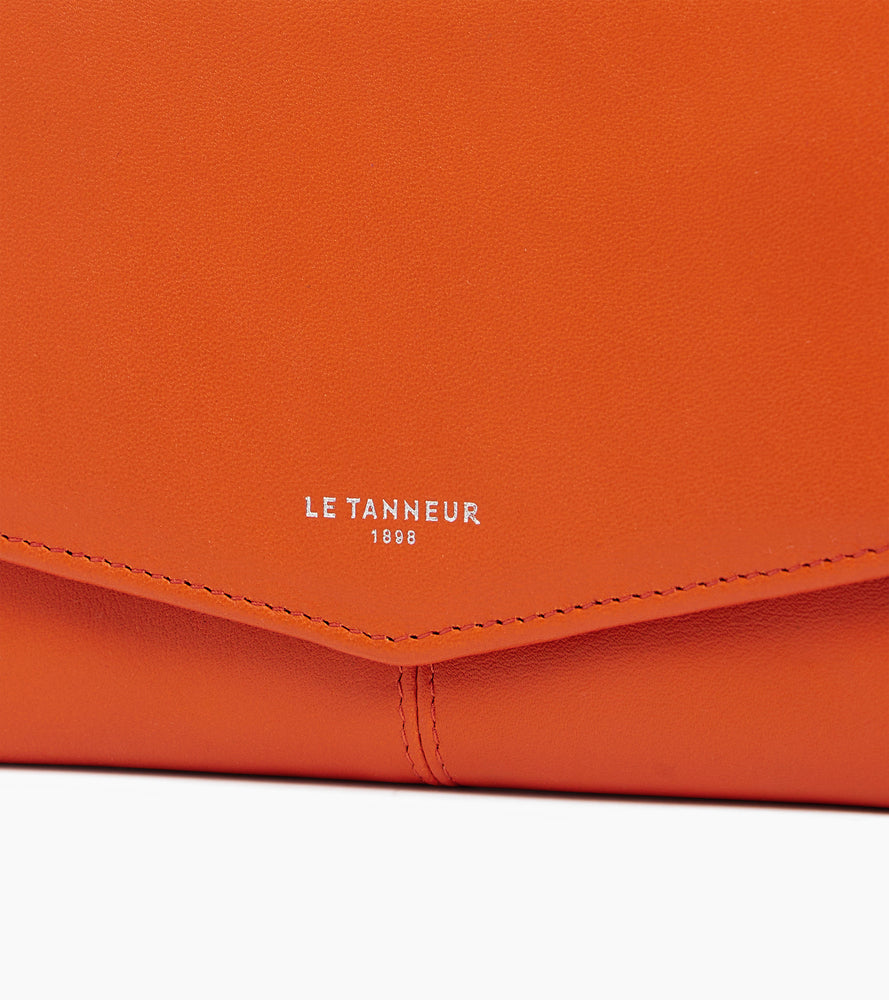 Portefeuille moyen modèle Charlotte en cuir lisse