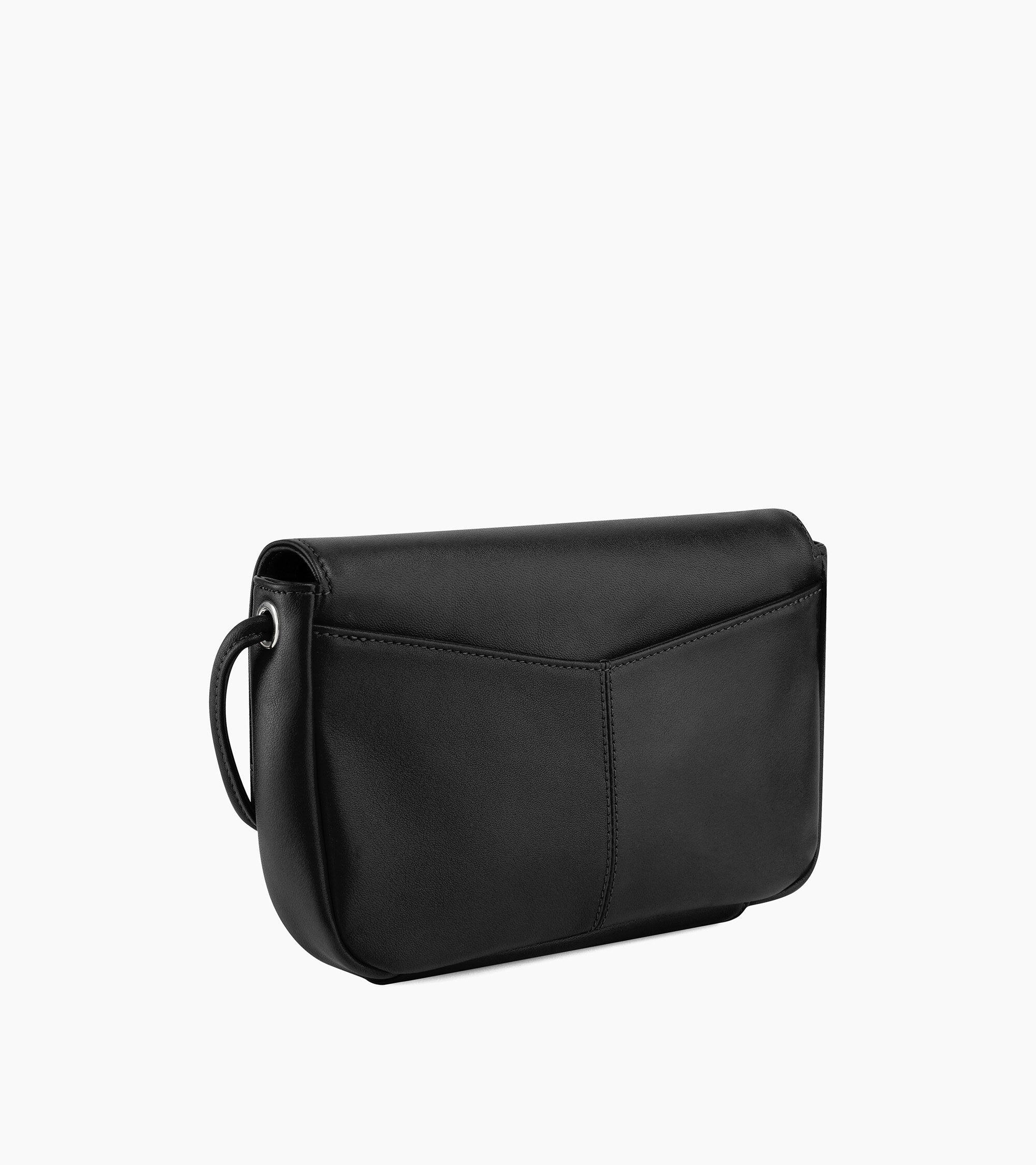 Sac pochette avec bandoulière amovible Charlotte en cuir lisse