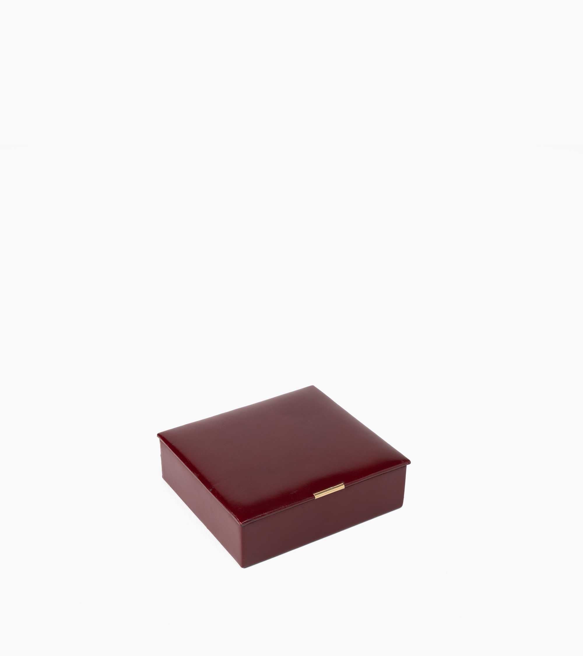 Coffret jeux de cartes petit modèle en cuir