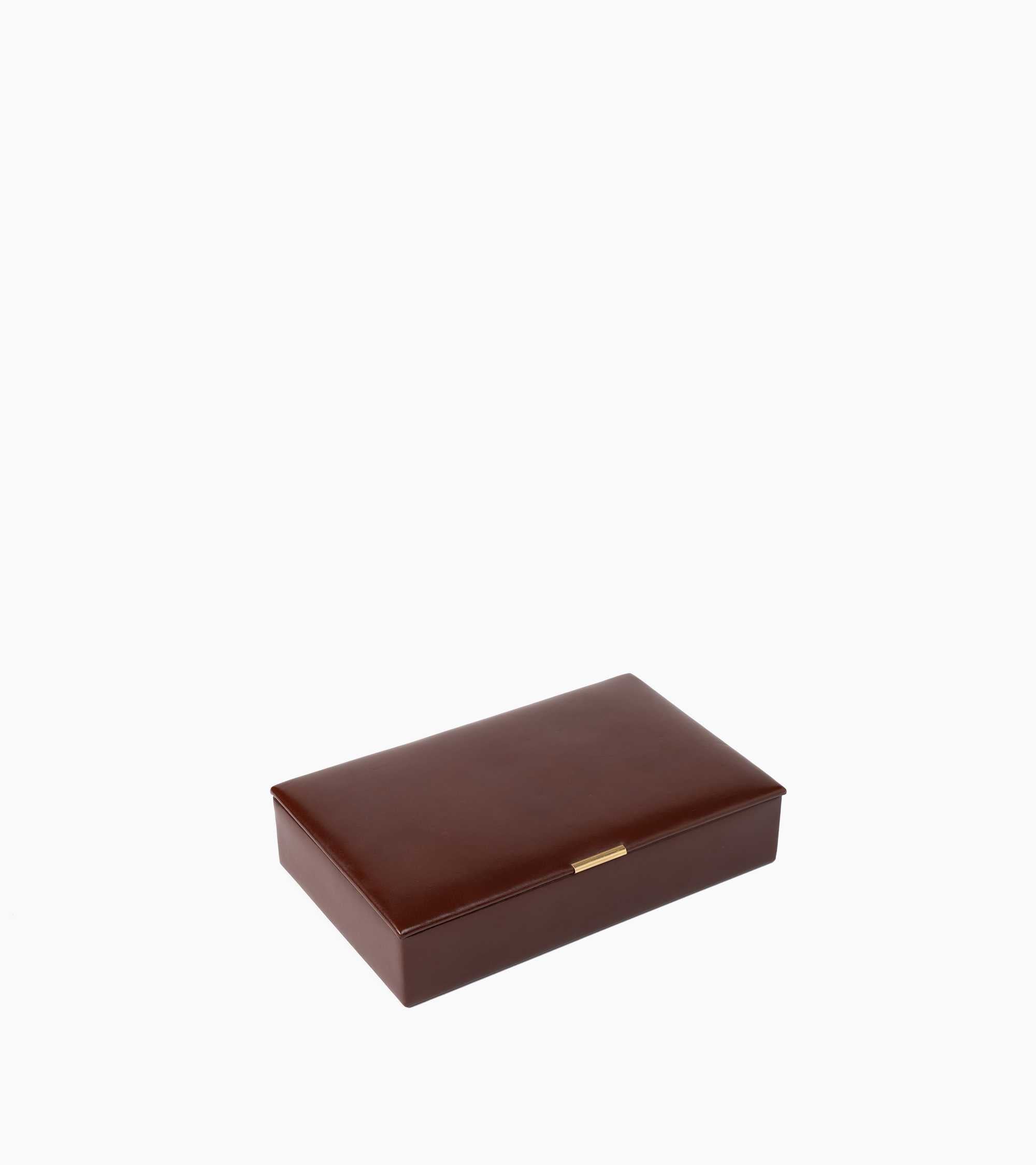 Coffret de jeux bridge petit modèle en cuir